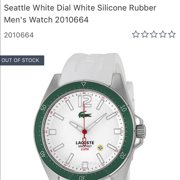 “Seattle” Lacoste Izod Green Trimmed Stainless Bezel Watch 🐊 - Picture 5 of 5